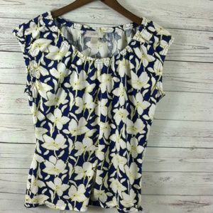 Ann Taylor LOFT Floral Tunic Top Flowy in Women